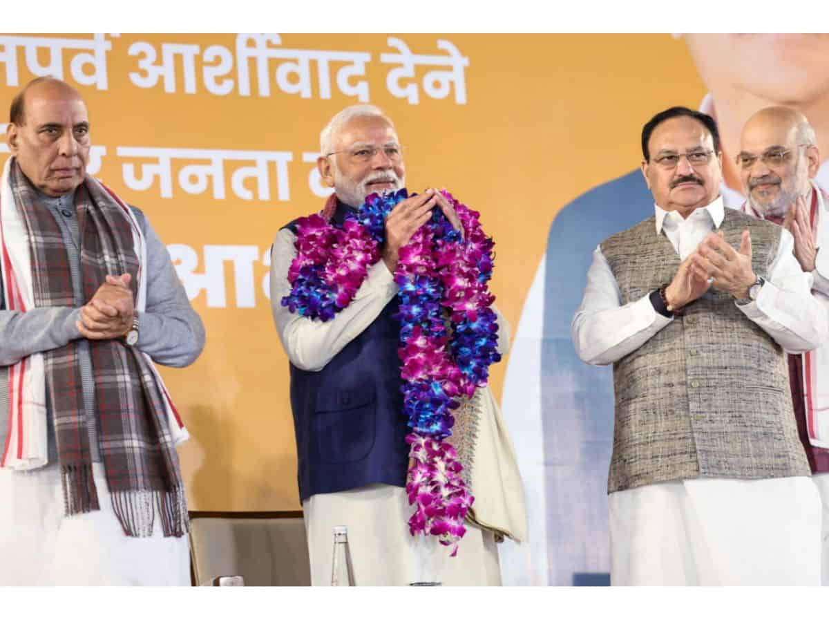 Poll Results Celebrations at BJP HQ in Delhi